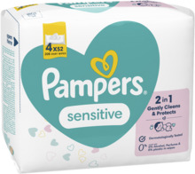 Niisked beebisalvrätikud Pampers Sensitive, 4 pakki, 208 tk