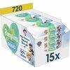 Niisked beebisalvrätikud Pampers Harmonie Aqua Baby, 15 pakki, 720 tk