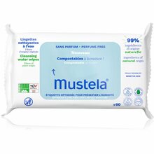 Niisked salvrätikud Mustela Compostable, 60 tk