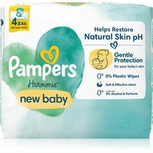 Beebide niisked salvrätikud Pampers Harmonie New Baby, 4 x 46 tk