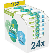 Niisked beebisalvrätikud Pampers Harmonie Aqua Pure, 24 x 48 tk