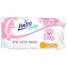 Niisked beebisalvrätikud Linteo Baby saialillega, 72 tk