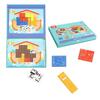 Puidust magnetiline pusle Tooky Toy Noa laev, 26 tk