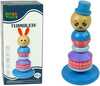 Puidust hariv püramiid Lean Toys panda tasakaalutorn