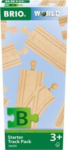 Rööpad Brio Railway Starter Track Pack 36099, pruun