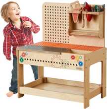 Puidust Montessori STEM XXL töötuba tööriistadega Masterkidz