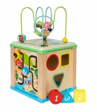 Puidust aktiivsuskuubik Smily Play SPW84950