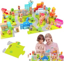 Puidust klotsid Classic World 120 tk