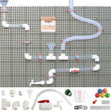 Torude süsteem Masterkidz STEM Board Pipe System 84 osa