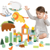 Puidust klotside komplekt Classic World Forest World 50 tk