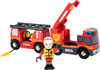 Mängu tuletõrjeauto Brio World Emergency Fire Engine 33811, punane