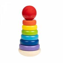 Puidust vikerkaarepüramiid SMILY PLAY SPW84945