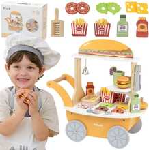 Puidust mängukomplekt Viga Toys Mini burgeripood