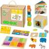 Hariv kast Woopie Green Box XXL Montessori 7in1, roheline, 31-36 kuud