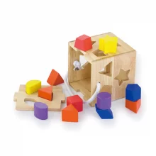 Puidust sorteerimiskuubik Viga 53659