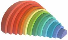 Arendav mänguasi Wood&Joy Pastel Colour Rainbow, 20 cm, mitmevärviline