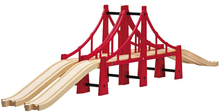 Sild Brio Double Suspension Bridge 33683, pruun/punane