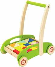 Mängukäru klotsidega Hape Block & Roll E0371, mitmevärviline