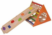 Puidust ronimisraam Kalune Design Prisma And Ramp 66 cm, mitmevärviline