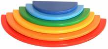 Arendav mänguasi Wood&Joy Waldorf Rainbow Semicircle, 7 tk, mitmevärviline