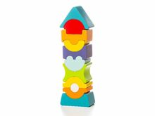 Puidust püramiid Cubika paindlik torn 11 tk