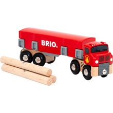 Puidust mänguauto Brio World metsaveok 33657, punane