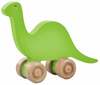 Lükatav mänguasi Wood&Joy Dinosaur, 13 cm, roheline