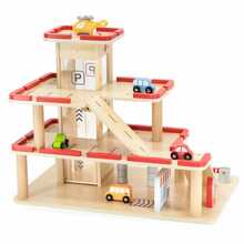 Puidust parkla liftiga Viga Toys