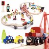 Puidust rongirööbaste komplekt Wooden Railway 6488, 70 osa