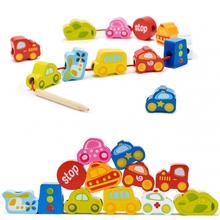 Puidust liiklusklotsid Classic World, 13 tk