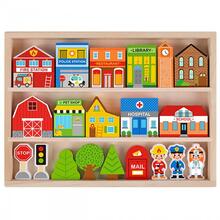 Puidust linna komplekt Tooky Toys City