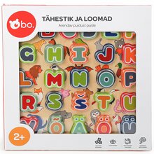 Puidust pusle Bo. tähestik EE 8028EE, mitmevärviline, 33 tk
