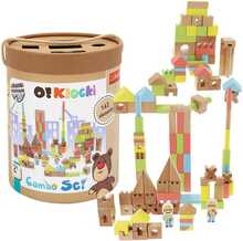 Puidust klotsid Trefl OKlocki Combo 61516, 142 tk