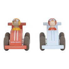 Puidust autod Little Dutch, 2 tk, erinevad värvid
