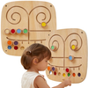 Puidust manipuleerimistahvel Viga Toys sensoorne labürint Touch and Match