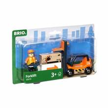 Mängu kahveltõstuk Brio Forklift 33573, oranž