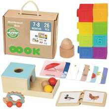 Edukatiivne kast Woopie Green Box XXL Montessori 6in1, 7-8 kuud