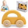 Puidust auto Viga Polarb 44222, kollane