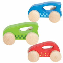 Puidust mänguauto Hape E0057, 4 erinevat