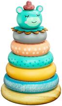 Puidust püramiid Barbo Toys Forest Friends, 18 cm, 7 tk