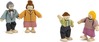 Puidust mängunukkude komplekt Viga Toys, 4 tk