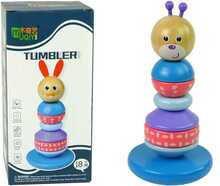 Puidust arendav karu püramiid tasakaalutorn Lean Toys