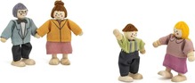 Puidust mängunukkude komplekt Viga Toys, 4 tk