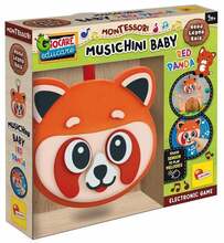Muusikaline mänguasi Lisciani Montessori Panda 105427, punane/oranž