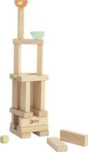 Puidust hariv mäng Classic World lindude klotside ladumine, 23 tk