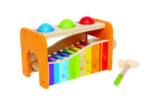 Puidust muusikaline mänguasi Hape Pound and Tap Bench E0305