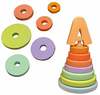 Arendav mänguasi Wood&Joy Toddler Stacker, mitmevärviline, 15 cm