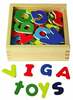 Puidust magnettähed Viga 50324, 52 tk