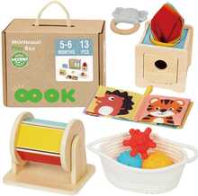 Edukatiivne kast Woopie Green Box XXL Montessori 6in1, 5-6 kuud