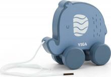 Puidust järeleveetav mänguasi Viga PolarB, 44004, elevant